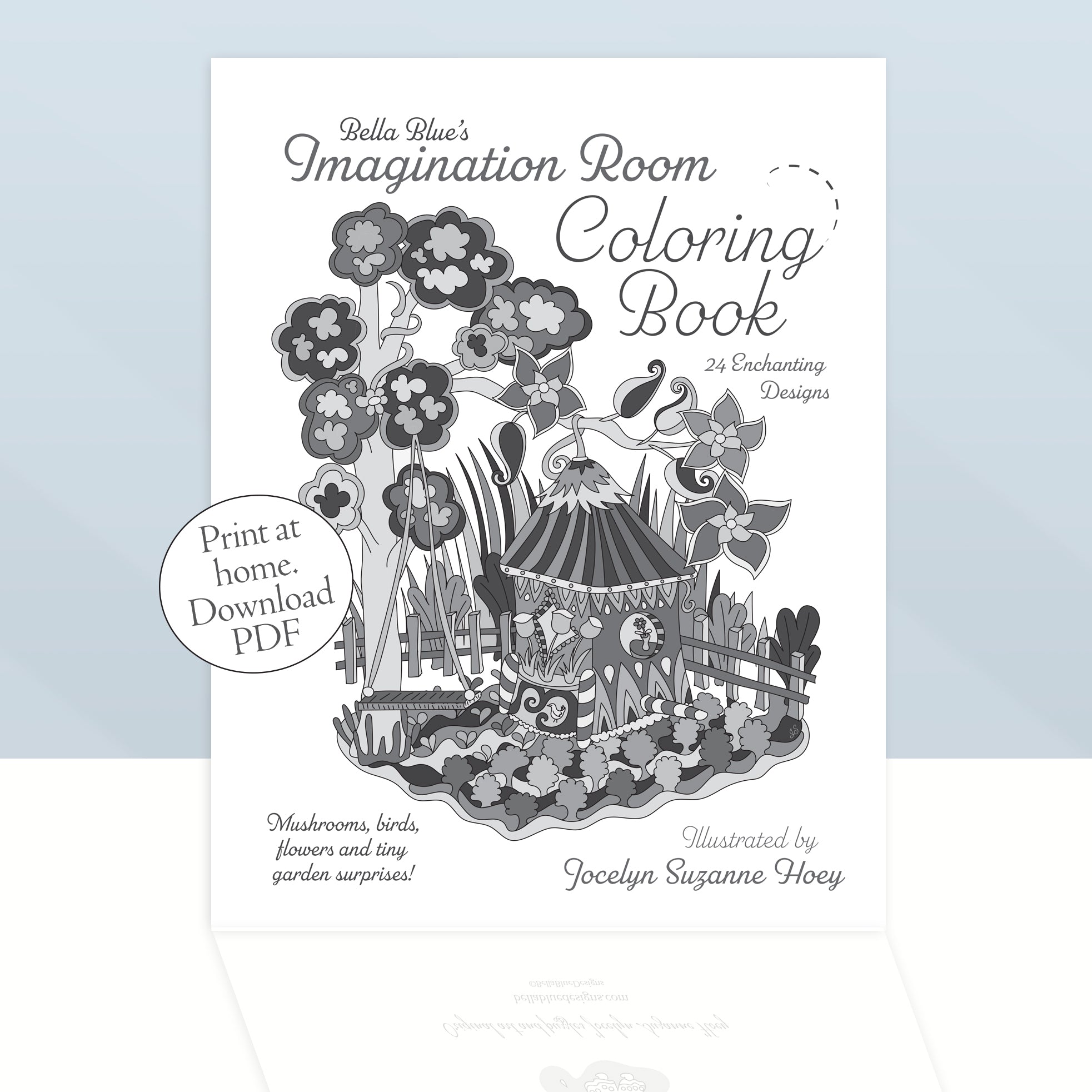 Mushroom Homes Coloring Book For Adults: Whimsical, Enchanting
