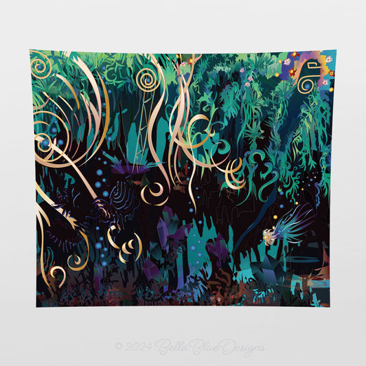 Cotton Tapestry - Envision - Crystal Cavern (Left)