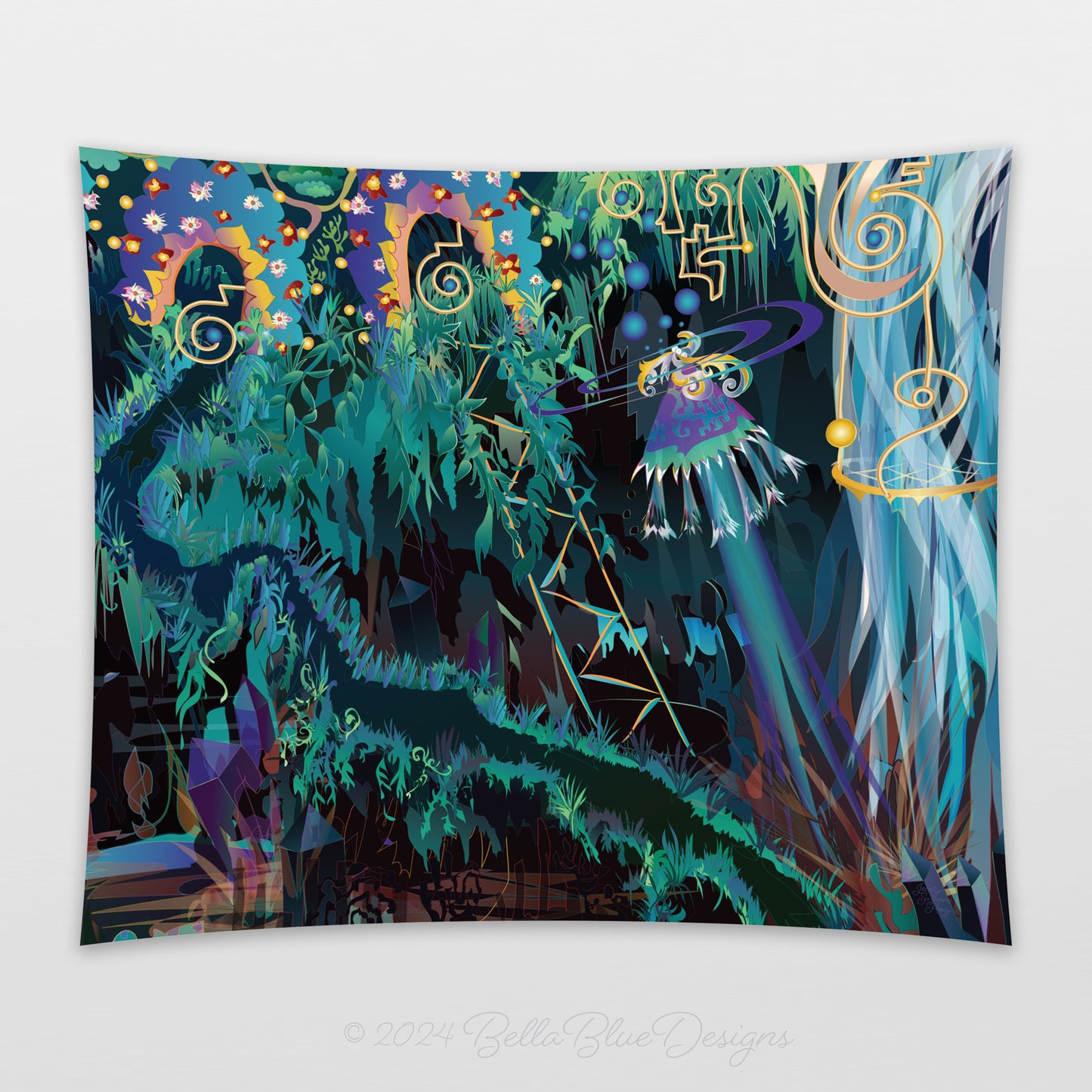 Cotton Tapestry - Envision - Crystal Cavern (Right)