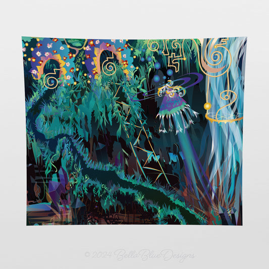 Cotton Tapestry - Envision - Crystal Cavern (Right)