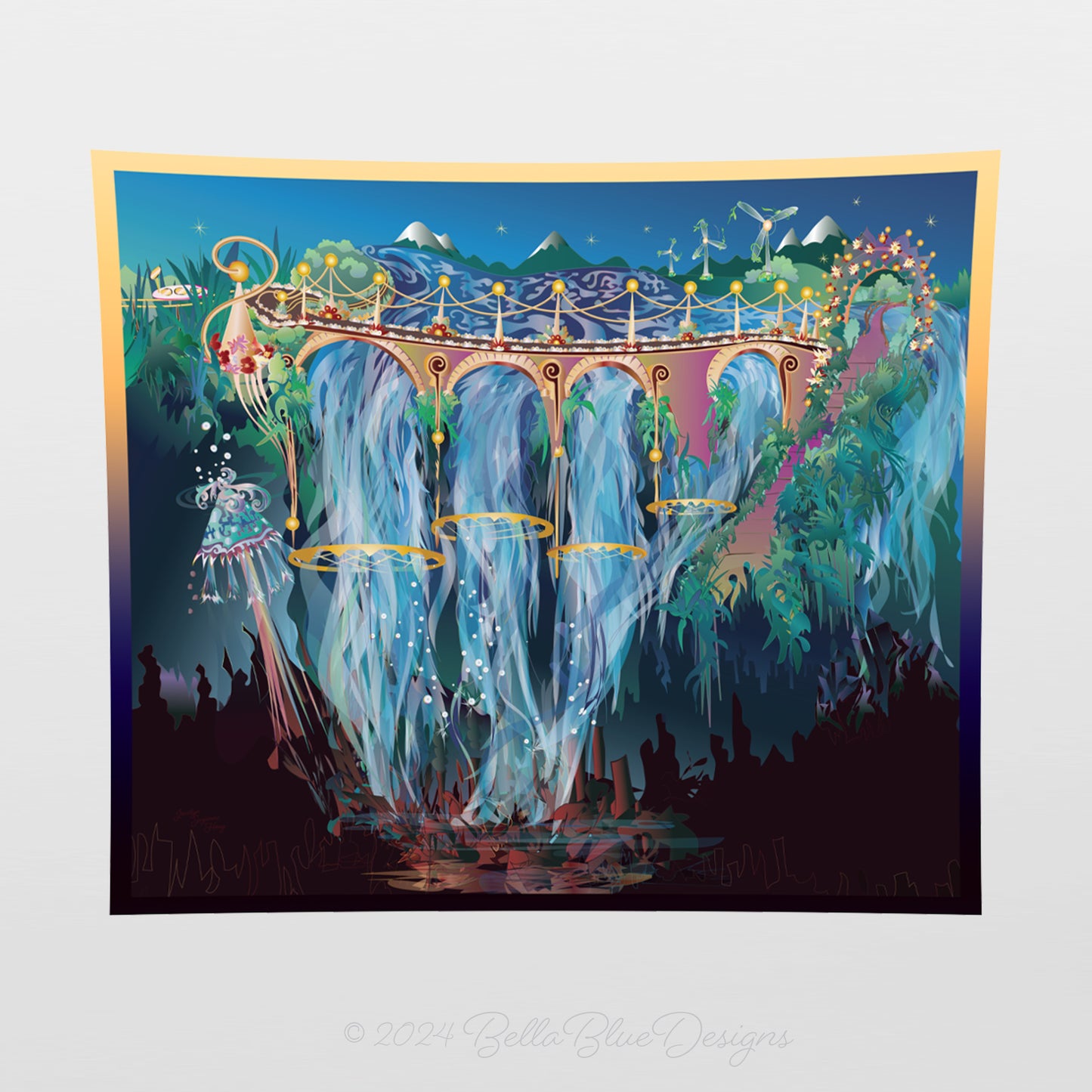 Cotton Tapestry - Envision - The Waterfall