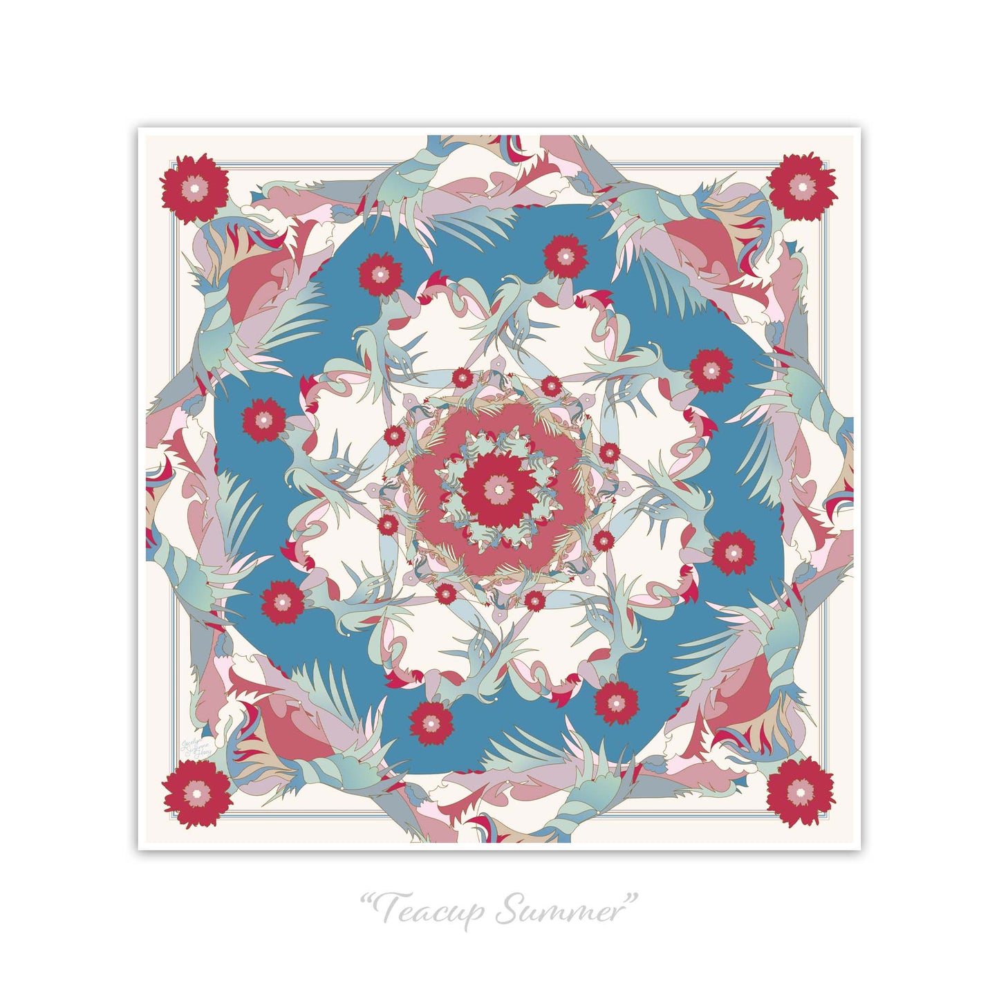 Spirit Square Poster - Teacup Summer