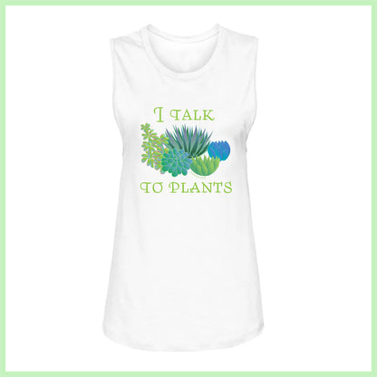 Womens Tank - "I Talk To Plants"