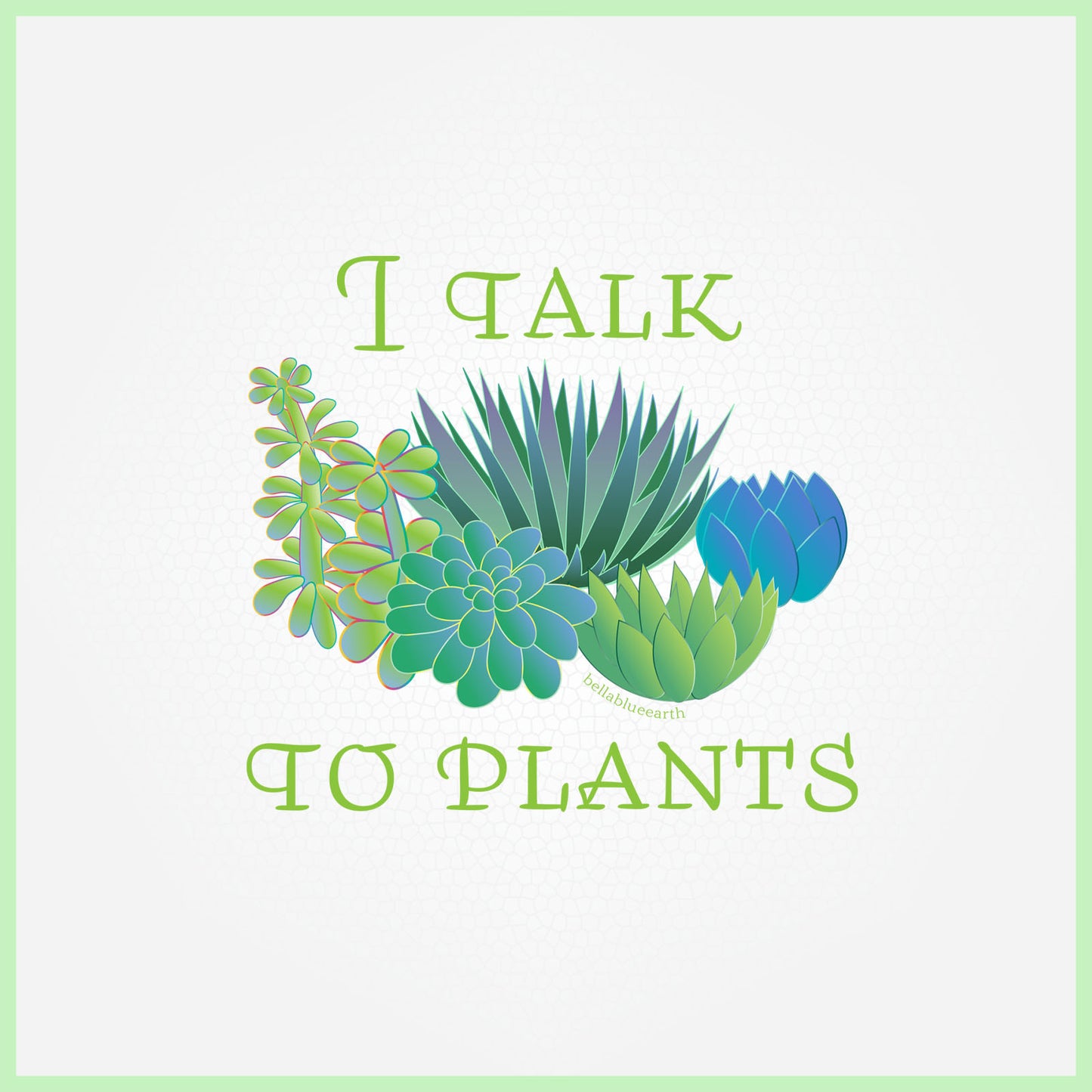 Organic Cotton Tee Shirt - I Talk To Plants